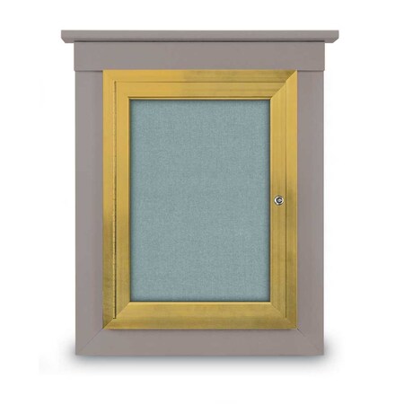 United Visual Products Sliding Glass Enclosed Letterboard, 60"x3 UV9006ACS-WHITE-LICORI